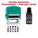 Carimbo Automático Para Tecido Personalizado + Tinta Para Tecido - Modelo Nykon 302 - Imagem 6