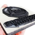 Carimbo Personalizado 4x4cm para Tecido com Carimbeira e Tinta - Imagem 5