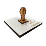 Carimbo Personalizado 8x8cm para Plástico com Carimbeira e Tinta - Imagem 6
