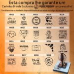 03 Carimbos C/ Sua Logo 12x12 + 6x6 + 4x4 + Almofada + Tinta - Imagem 4
