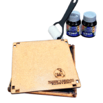 Kit Almofada e Tinta de Tecido para Carimbos