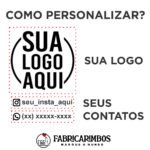 Mini Carimbo para Forminhas de Doces Personalizado 3cm - Automático e Madeira - Imagem 2