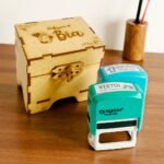 Carimbo Automático Personalizado com Estojo MDF - Imagem 2