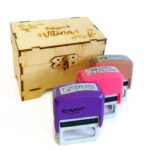 Carimbo Automático Personalizado com Estojo MDF - Imagem 3